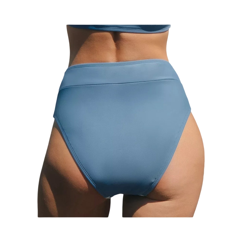 1 NWOT Size Small Cupshe Blue with White Trim Swim Bottoms - Picture 2 of 5